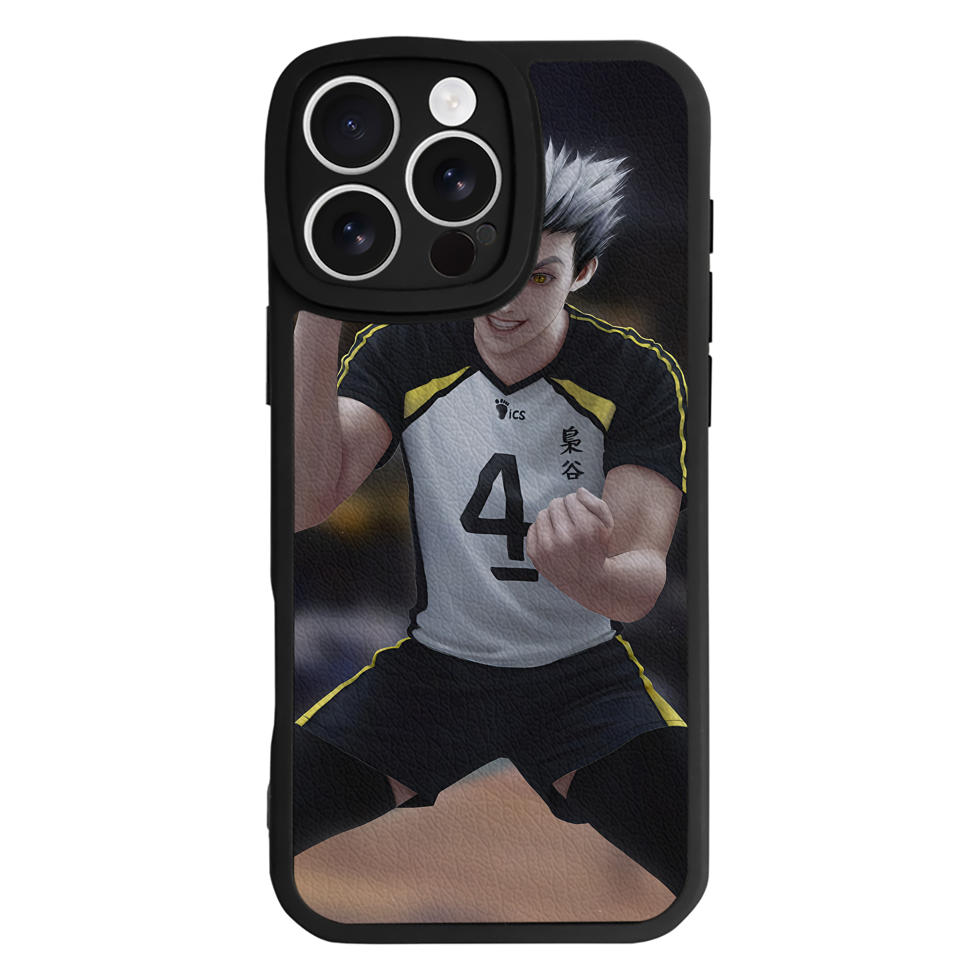 （画像用） ハイキュー!! Haikyu!! 【iPhone 16シリーズ対応】シリコンスマホケース（レザー調） 材質：シリコン